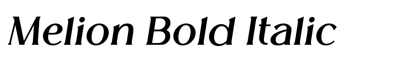 Melion Bold Italic